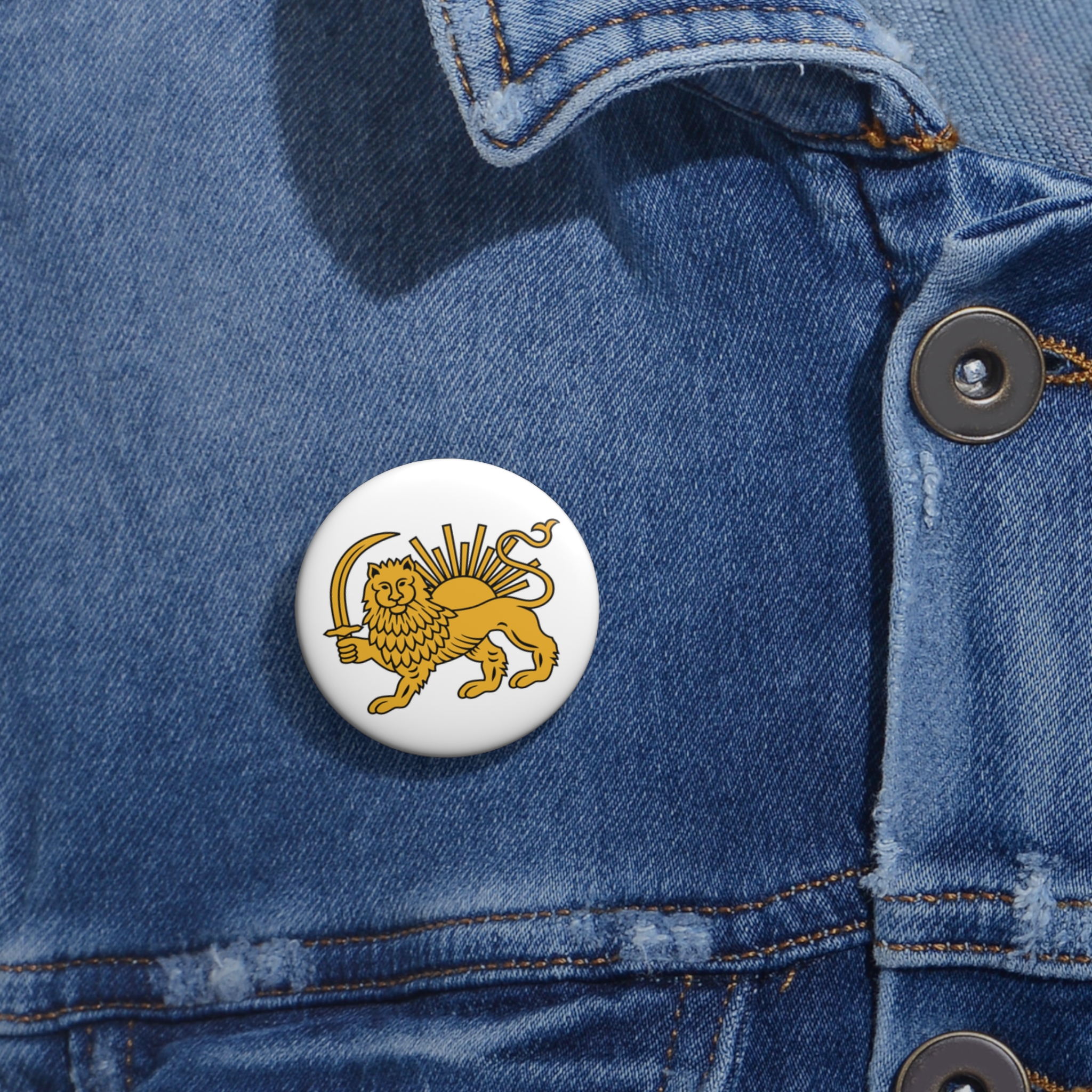 Shir o Khorshid Pin Button